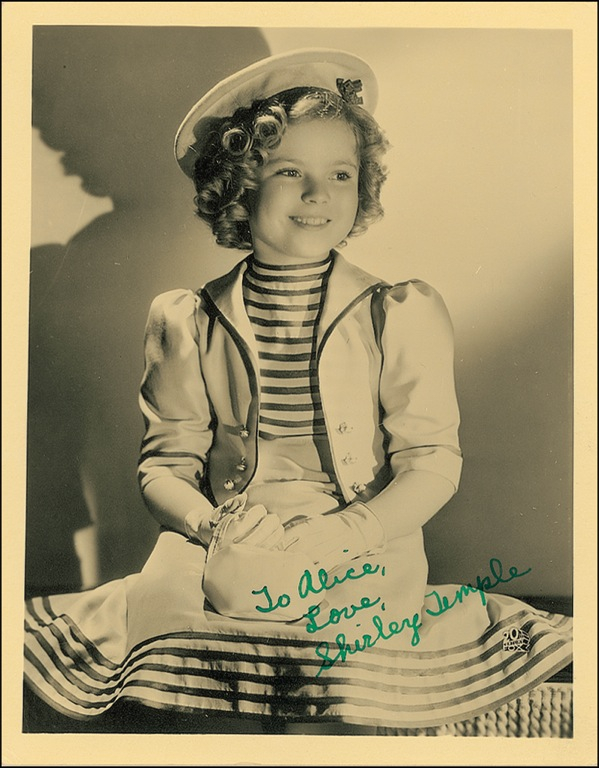 Lot 1214 Shirley Temple Signed Photograph