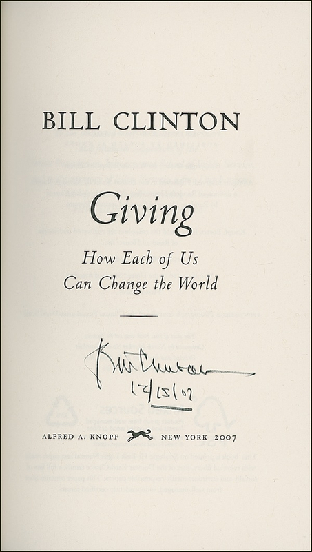 Lot 26 Bill Clinton Book
