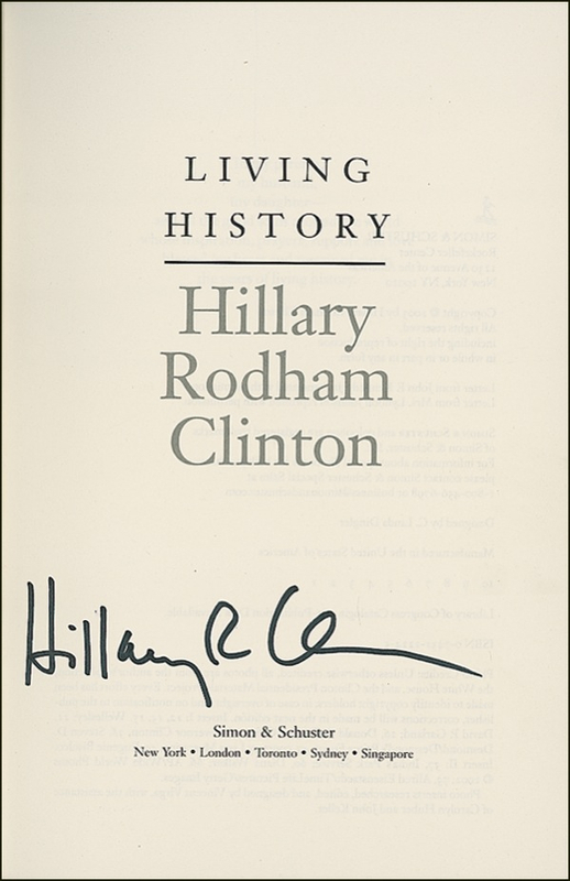Lot 32 Hillary Clinton Book
