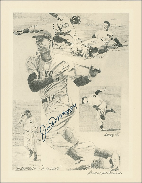 Lot 1358 Joe DiMaggio Print