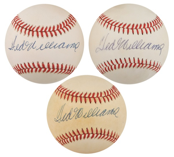 Lot 1546 Ted Williams Group Lot