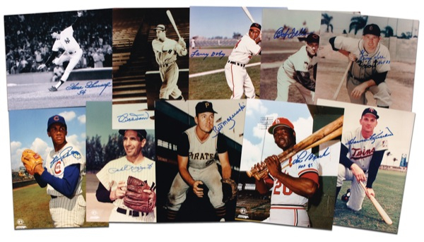 Lot 1280 Baseball Hall of Famers Group Lot