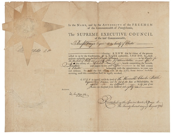 Lot 143 John Armstrong Signed Document