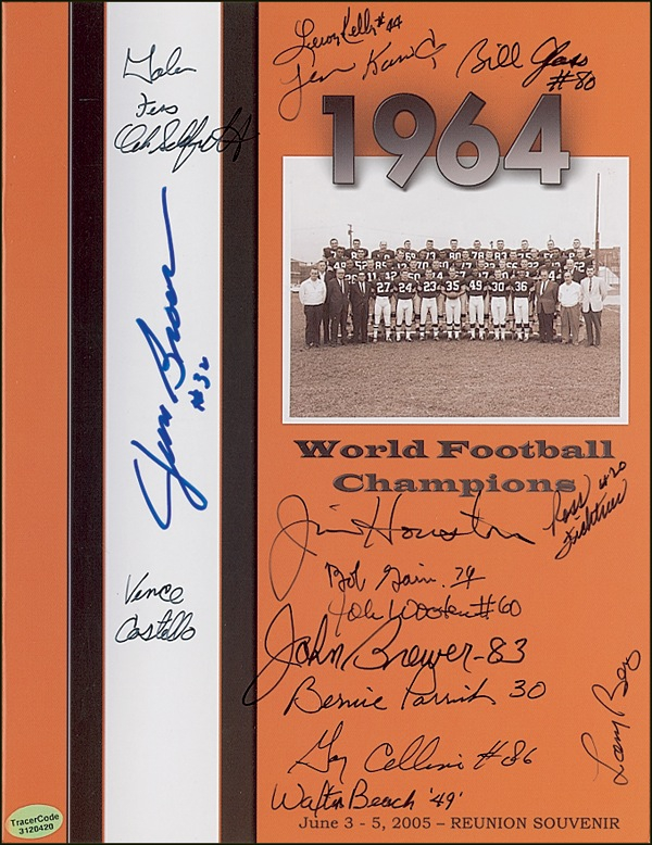 Lot 1342 Cleveland Browns Group Lot