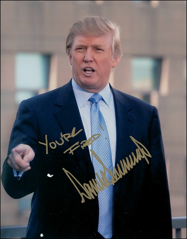 Lot 301 Donald Trump Signed Photograph