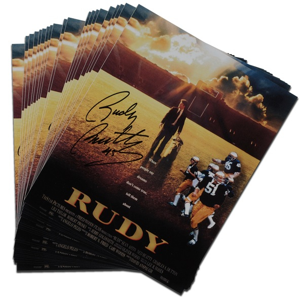 Lot 1506 Dan “Rudy” Ruettiger Group Lot
