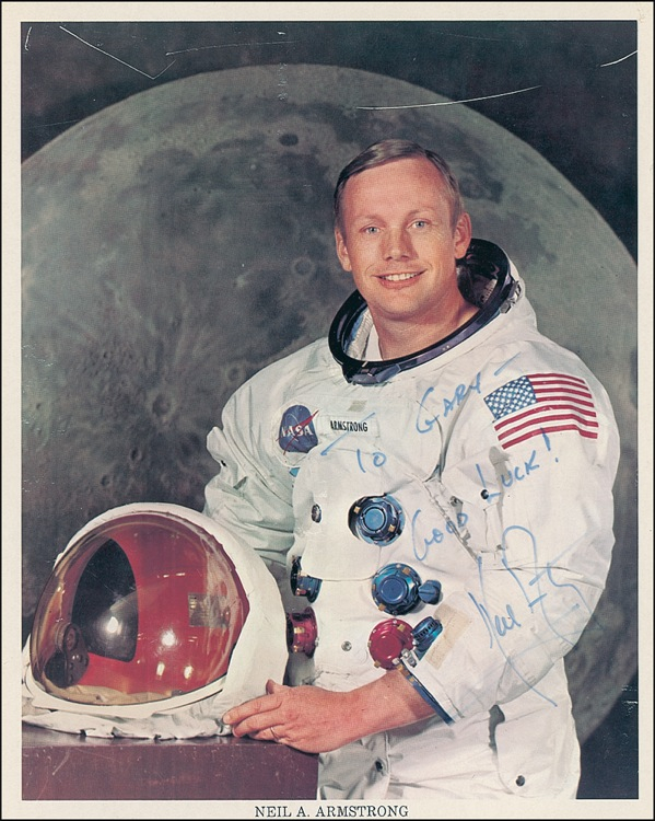 Lot 440 Neil Armstrong Signed Photograph