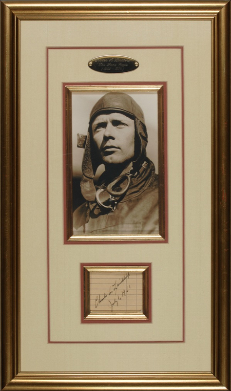 Lot 497 Charles Lindbergh Signature