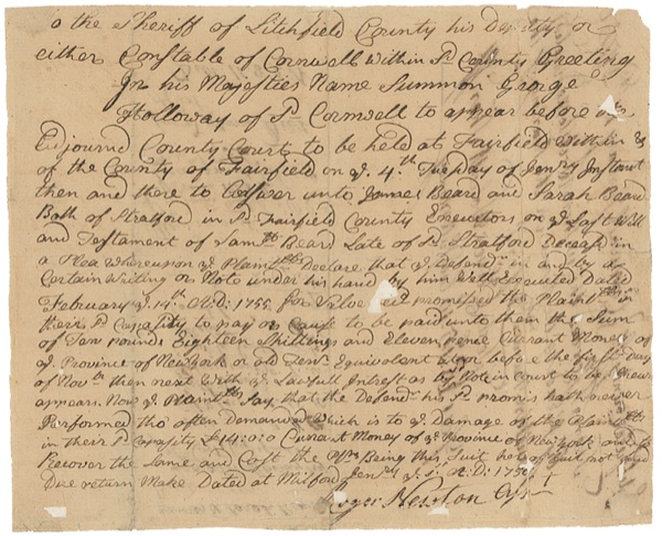 Lot 187 Declaration of Independence: Wolcott, Oliver Endorsement