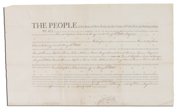 Lot 170 George Clinton Signed Document