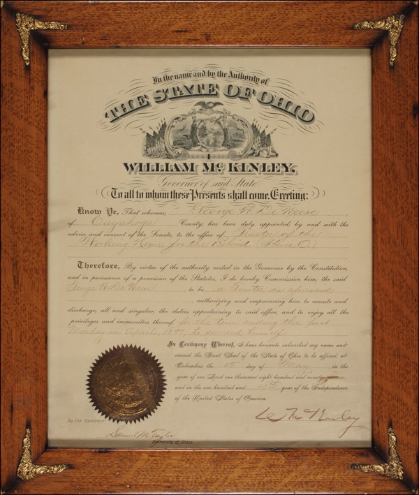Lot 80 William McKinley Signed Document