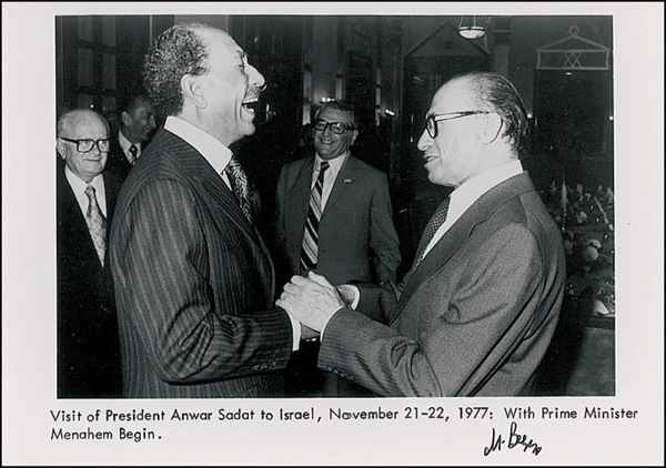Lot 149 Menachem Begin Signed Photograph