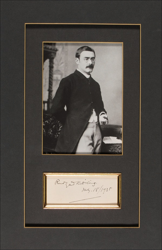 Lot 588 Rudyard Kipling Signature