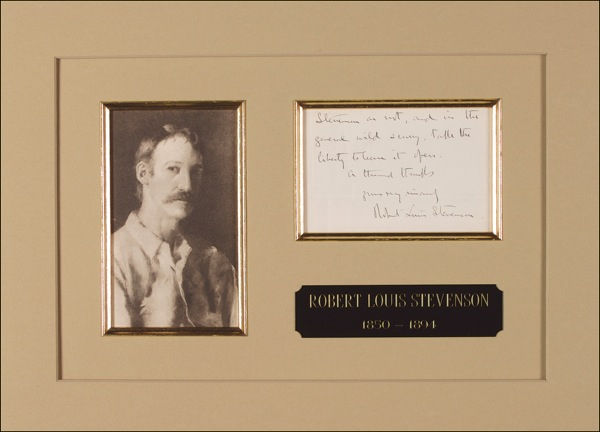 Lot 634 Robert Louis Stevenson Handwritten Letter Signed