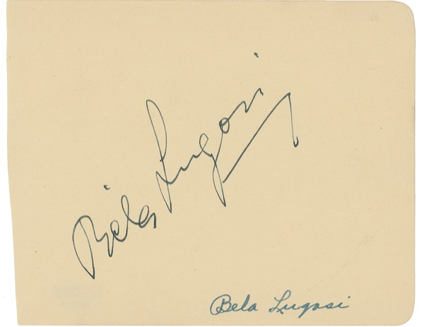 Lot 1114 Béla Lugosi