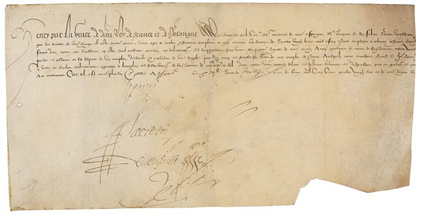 Lot 228 Henry III Signed Document