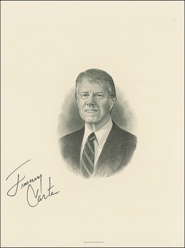 Lot 17 Jimmy Carter Engraving