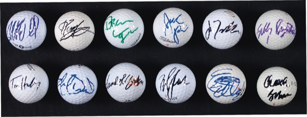 Lot 963 Celebrity Golf Balls Group Lot