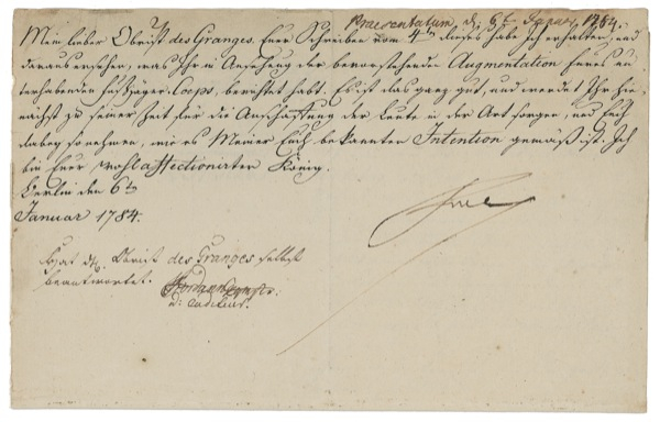 Lot 211 Frederick II Signed Document