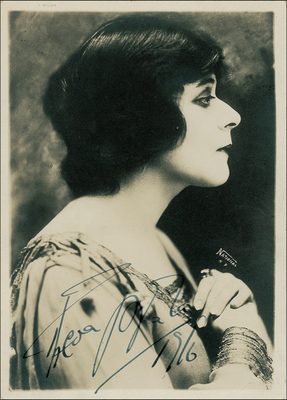 Lot 920 Theda Bara Signed Photograph