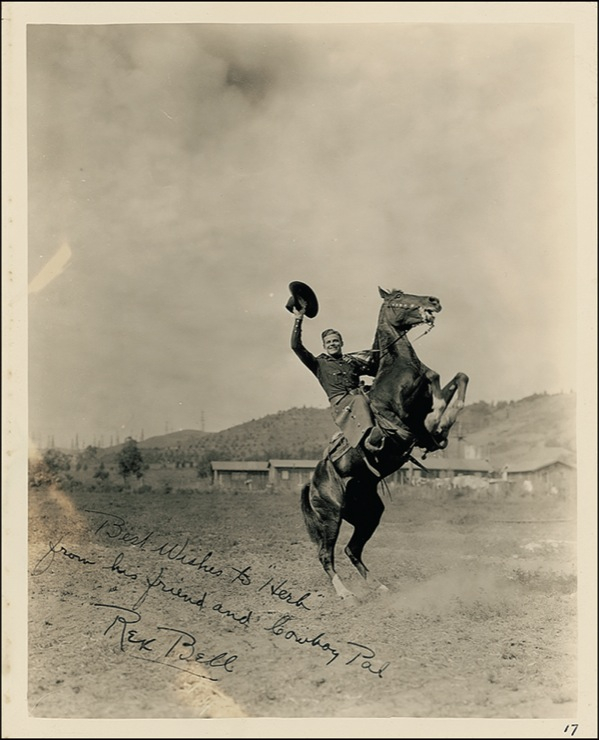 Lot 938 Rex Bell Signed Photograph