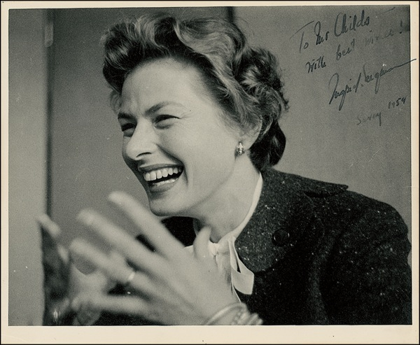 Lot 941 Ingrid Bergman Signed Photograph