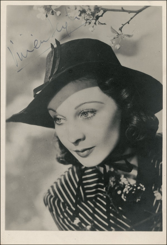 Lot 1110 Vivien Leigh Signed Photograph
