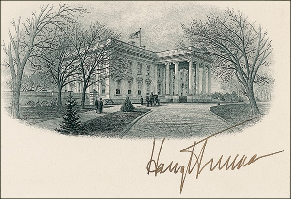 Lot 130 Harry S. Truman Engraving