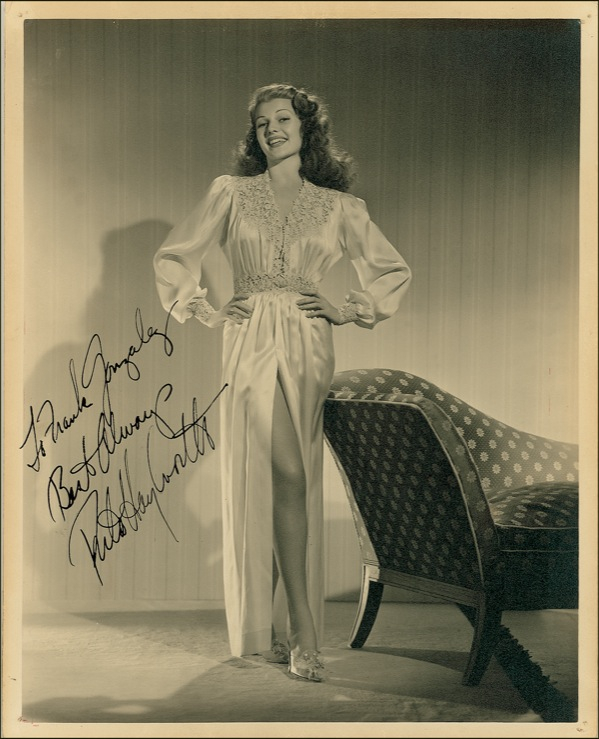Lot 1055 Rita Hayworth Signed Photograph