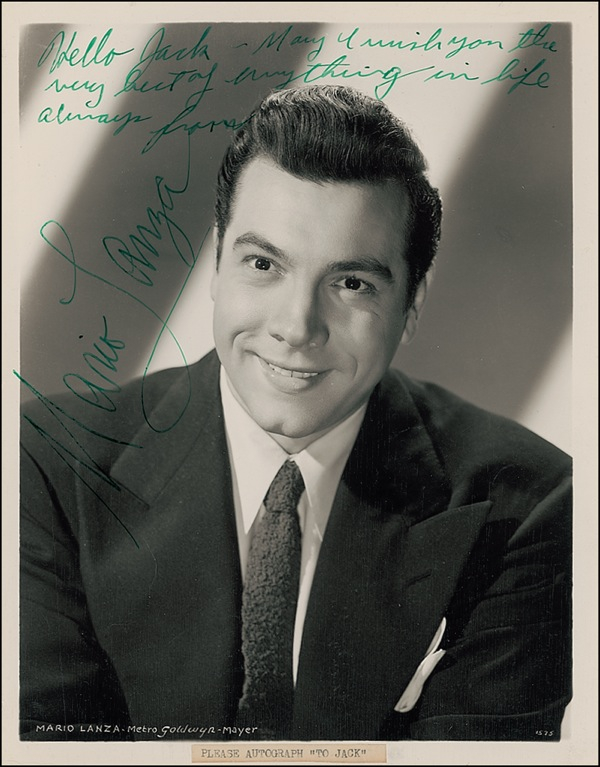 Lot 1095 Mario Lanza Signed Photograph