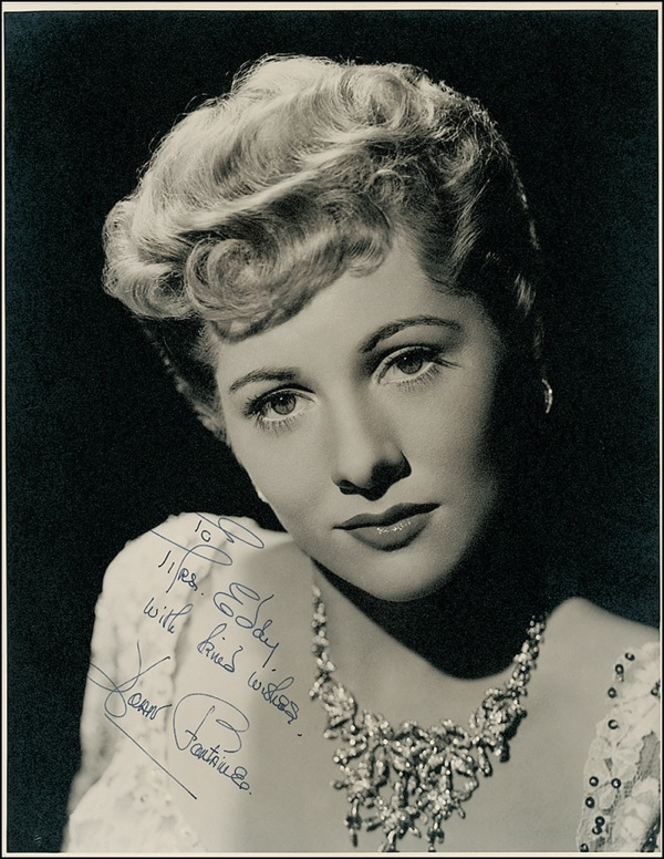 Lot 1018 Joan Fontaine Signed Photograph