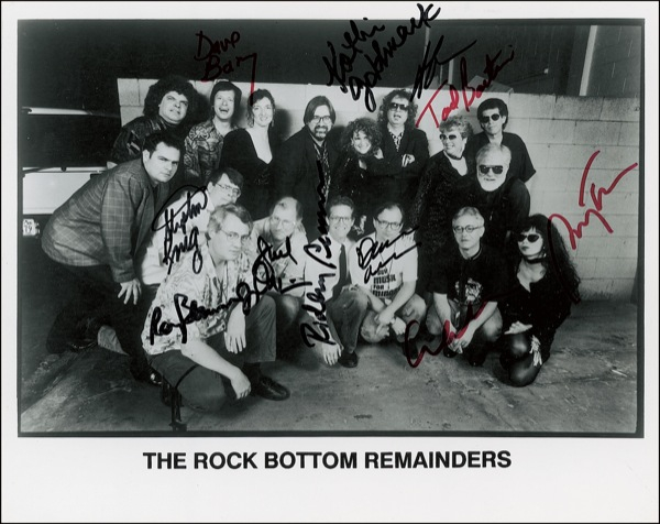 Lot 616 Rock Bottom Remainders Signed Photograph