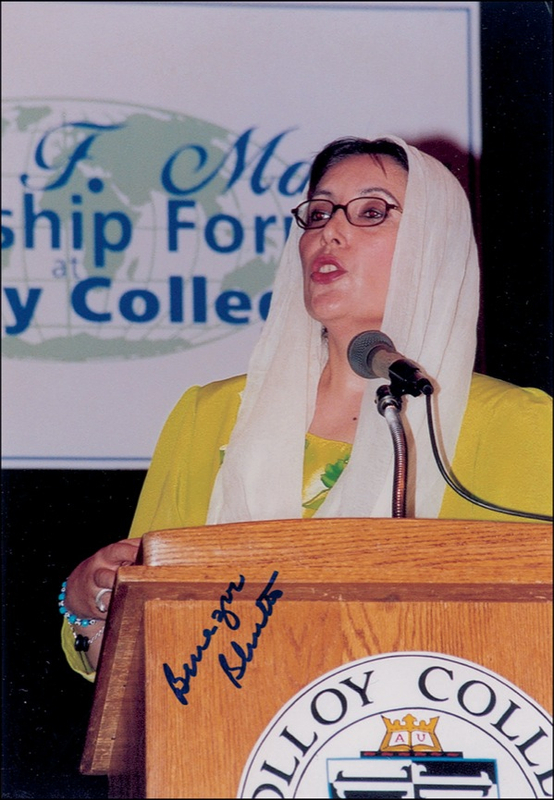 Lot 156 Benazir Bhutto Signed Photograph