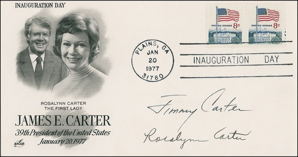 Lot 19 Jimmy and Rosalynn Carter Inaugural Cover