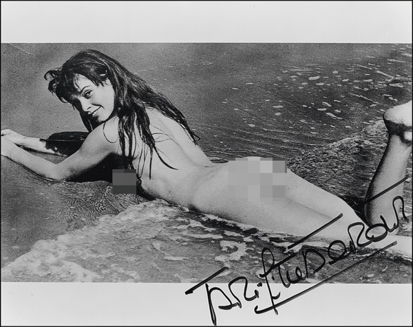 Lot 922 Brigitte Bardot Signed Photograph