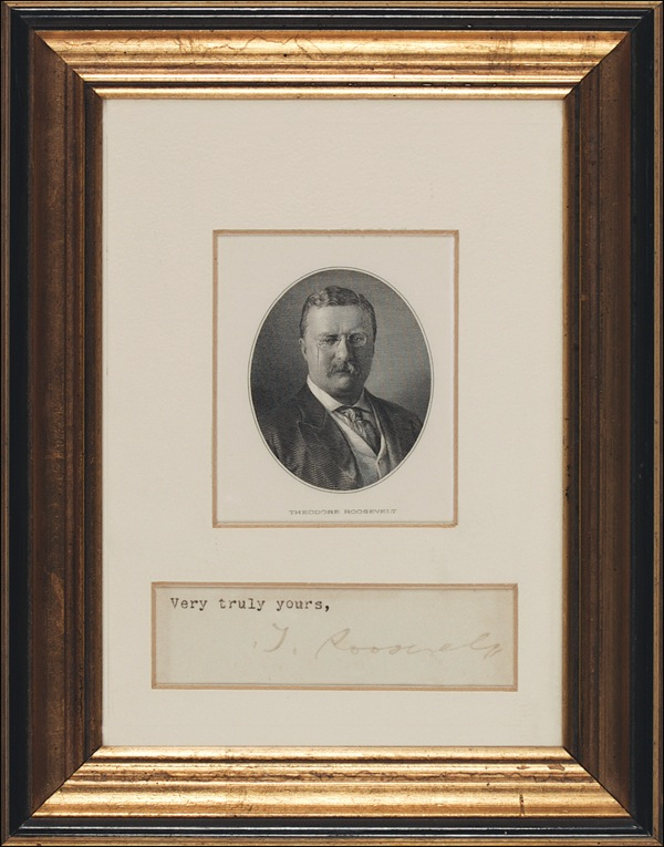 Lot 121 Theodore Roosevelt Signature