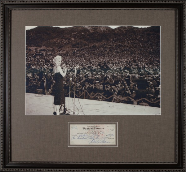 Lot 1138 Marilyn Monroe Check