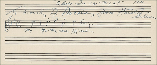 Lot 716 Harold Arlen: Another Oscar nod a year after ?The Wizard of Oz?