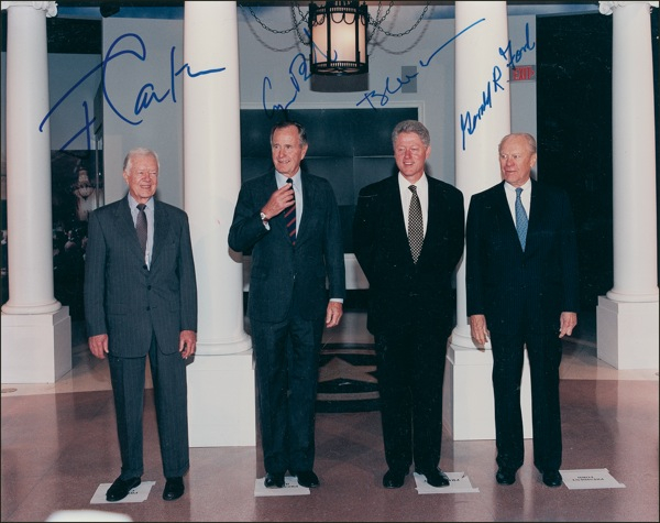 Lot 47 Four Presidents Signed Photograph