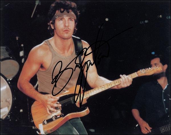 Lot 862 Bruce Springsteen Signed Photograph