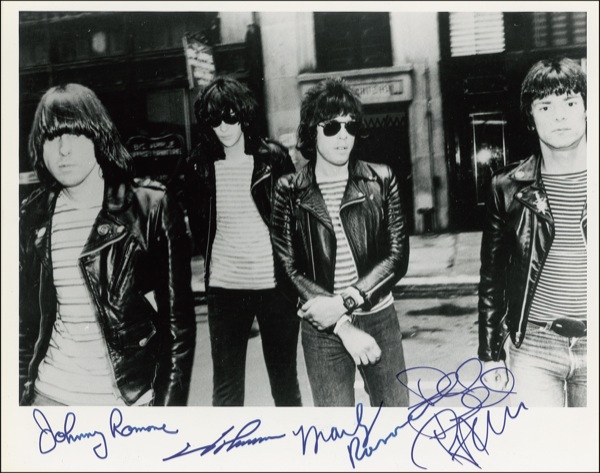 Lot 841 Ramones Signed Photograph