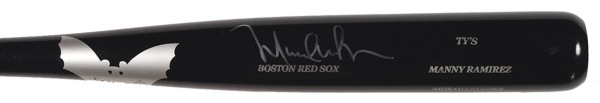 Lot 1486 Manny Ramirez Baseball Bat