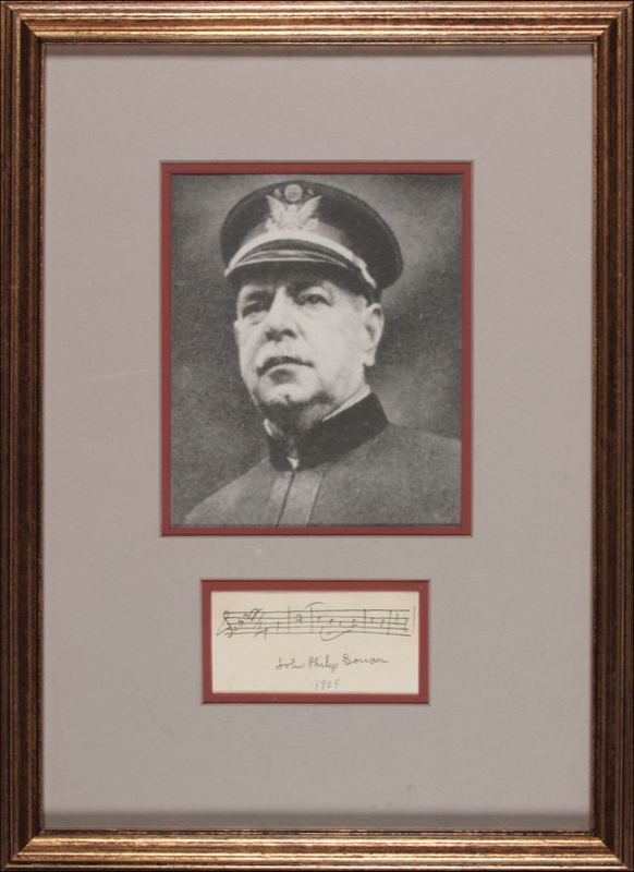Lot 859 John Philip Sousa Signed Musical Quote