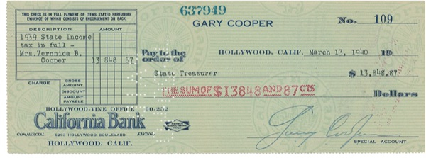 Lot 972 Gary Cooper