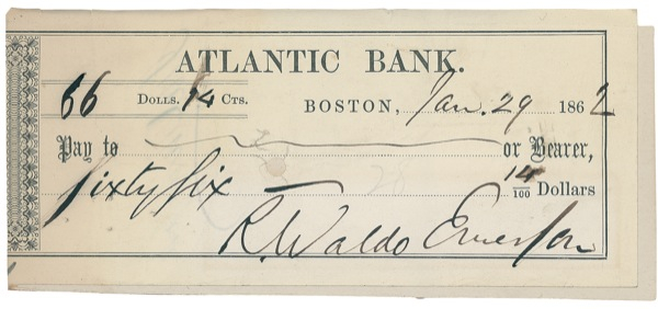 Lot 569 Ralph Waldo Emerson: The year he met Abraham Lincoln