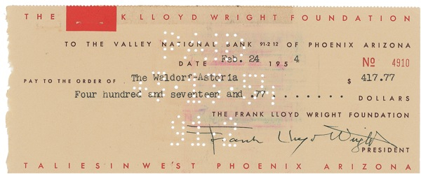 Lot 318 Frank Lloyd Wright: His ?skyscraper? year