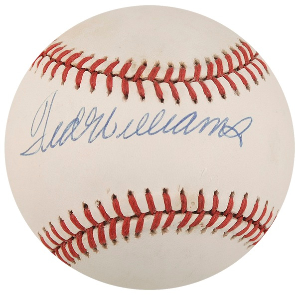 Lot 1552 Ted Williams Baseball