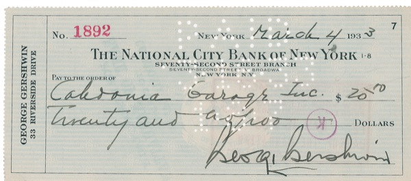 Lot 774 George Gershwin: In the year of Let ?Em Eat Cake