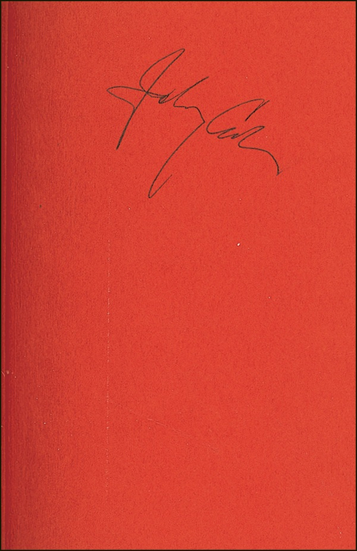 Lot 753 Johnny Cash Book