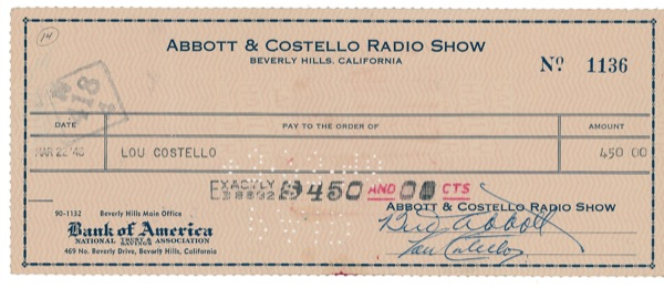 Lot 895 Abbott and Costello: In the year of Abbott & Costello Meet Frankenstein